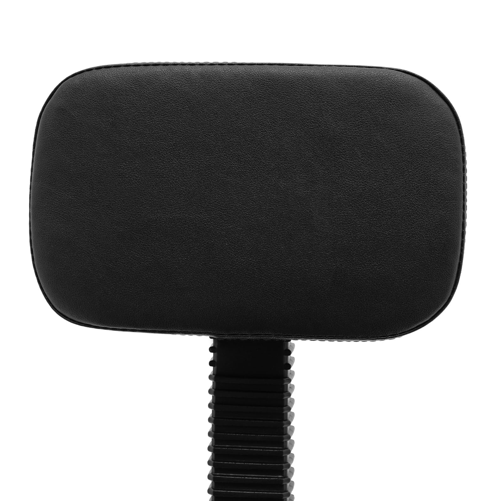 Tabouret de batterie, réglable en hauteur de 45 à 60 cm, avec dossier, rotatif à 360 °, noir