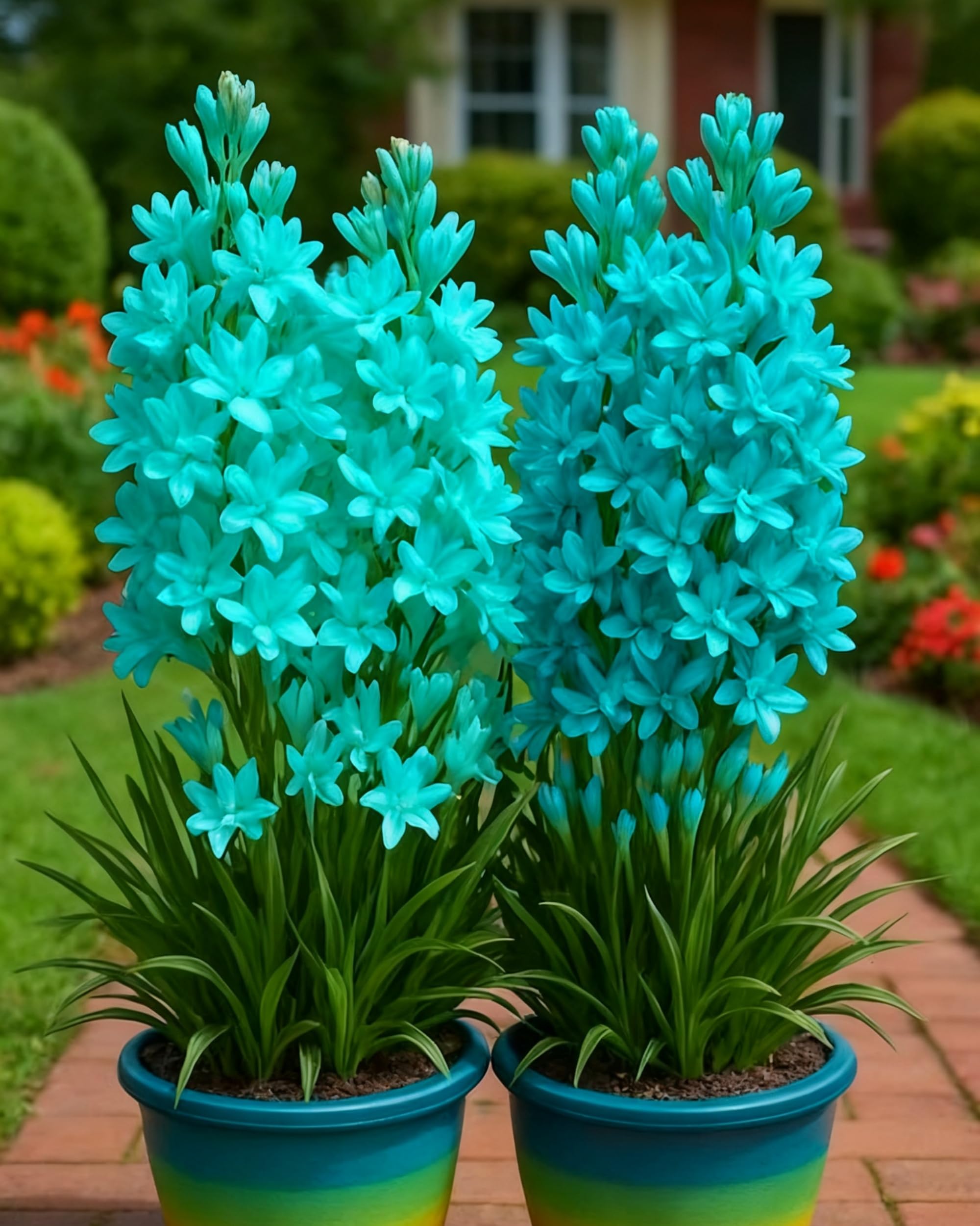 Exotic Tuberose Bulbs – Easy to Grow, Long-Lasting Fragrant Blooms，Hardy Perennial, Excellent Display-6bulbs-C
