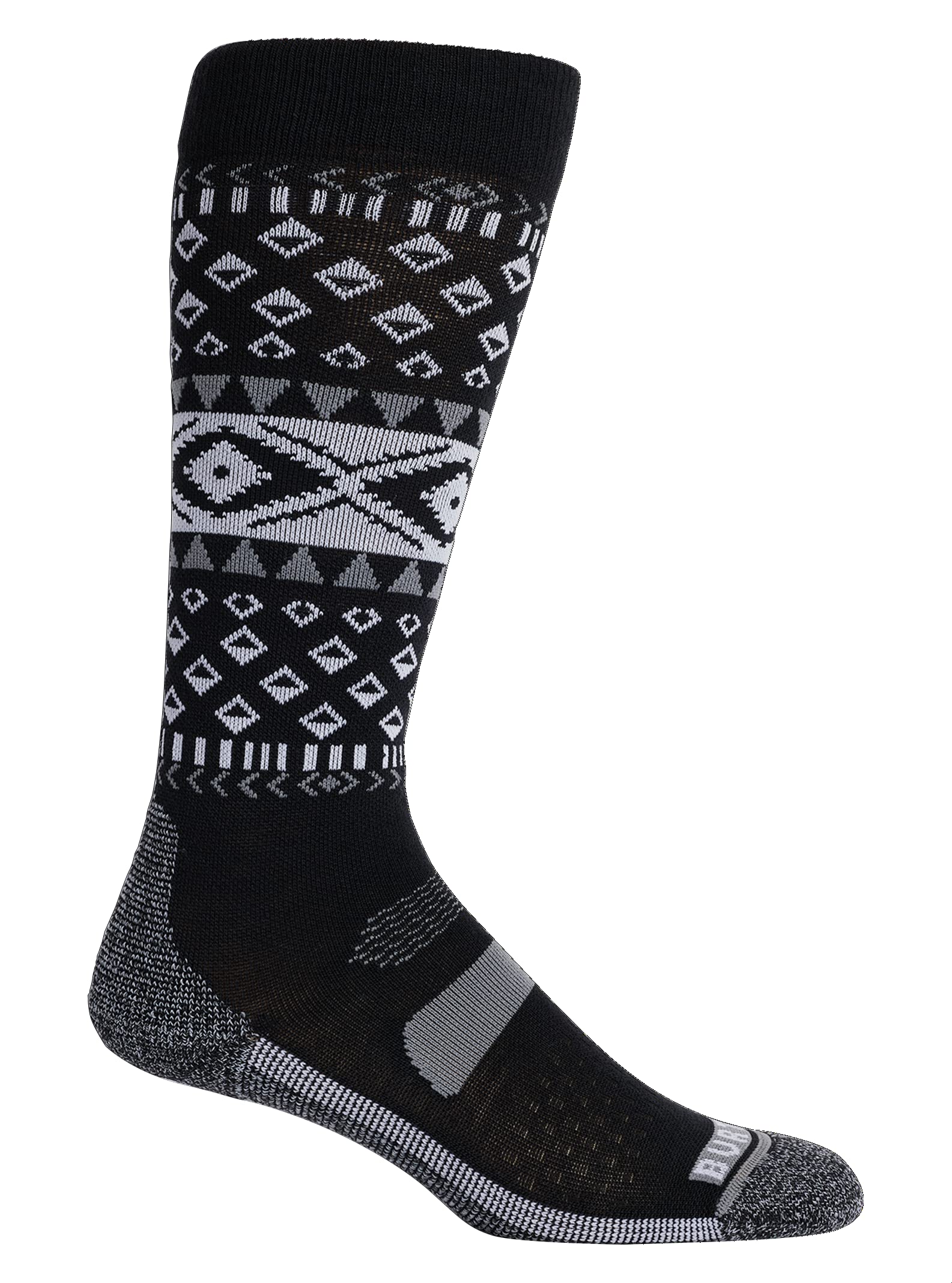 Burton Women's Standard Performance Lightweight Socks, True Black, Medium Large