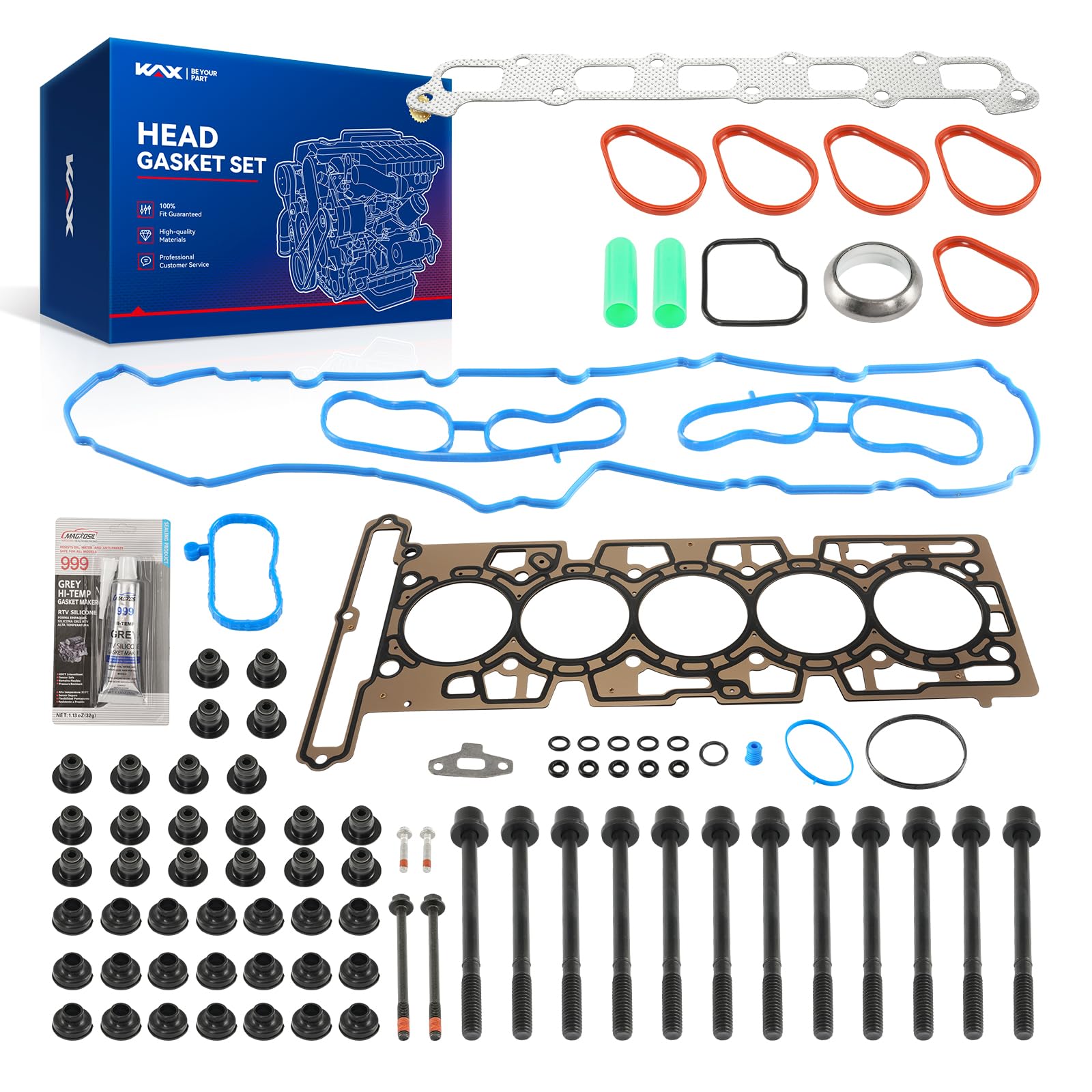 KAX Head Gasket Set Fit for Chevy Colorado/GMC Canyon 2004-2006 3.5L