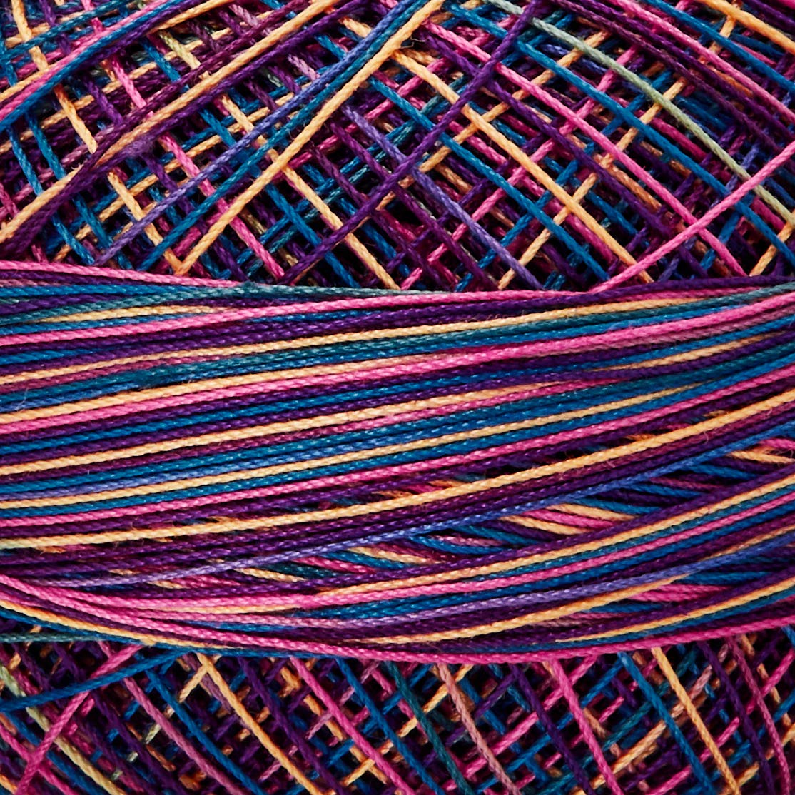 Lizbeth Size 80 HH80133 HH80 Cotton Thread 184 Yds 10G, Razzle Dazzle