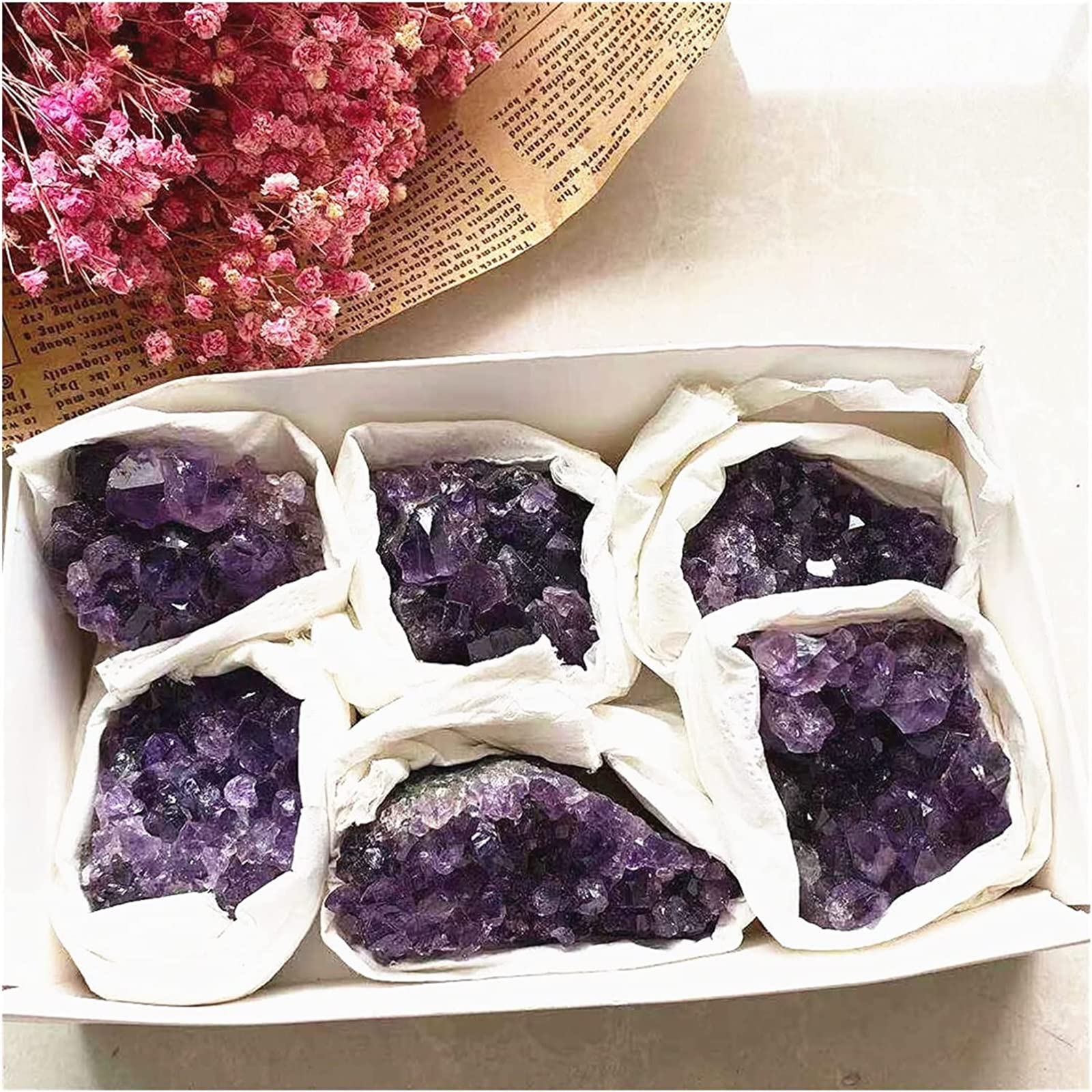 Amatista Piedra en Bruto Hermosa Amatista Natural Geoda Cuarzo Racimo Muestra de Cristal Energía Curación Decoración de la habitación Decoración del hogar Regalo Gema