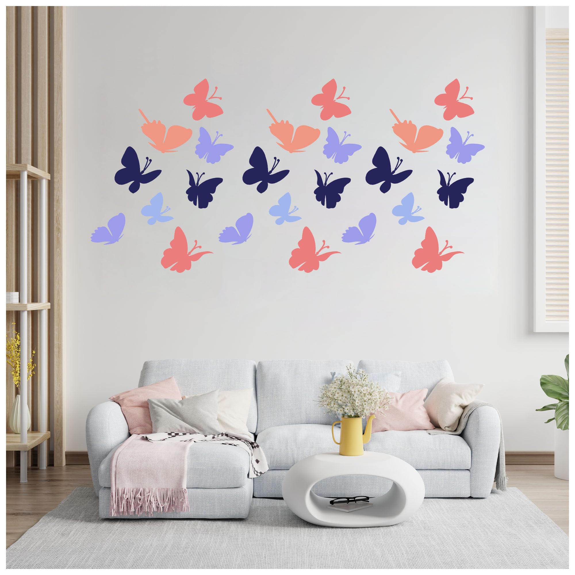 Kayra Decor Stencil for Wall Painting - Falling Butterfly Design Pack of 1, 16 inch x 24 inch - (KHSNT100) (B073JFZFBQ) Amazon Price History, Amazon Price Tracker