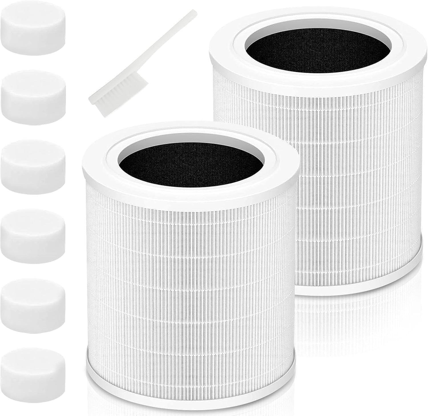 A2001 Replacement Filter Compatible with A2001 Air Purifier, 3-In-1 Efficient Filtration with Activated Carbon Layer, Compared Part #AF-2001, 2 Pack