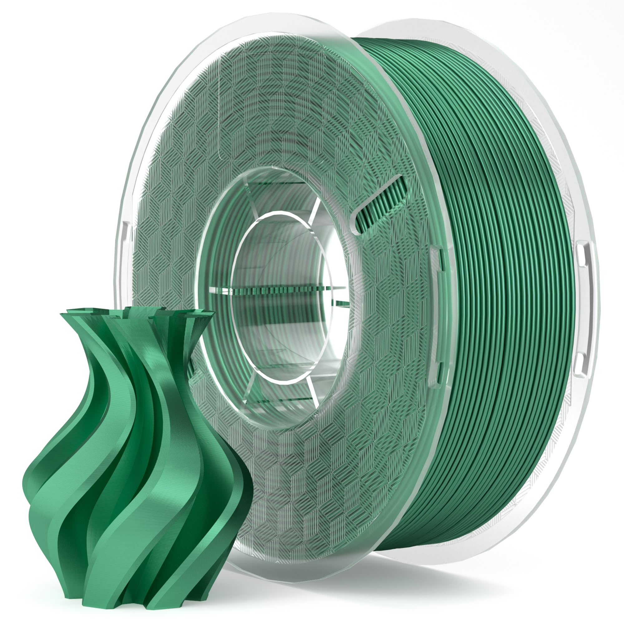 ELEGOO Seta PLA Filamento Stampante 3D 1,75mm Verde Agrifoglio 1KG | Silk PLA, Precisione dimensionale +/- 0,02mm di Stampa 3D Adatto alla maggior parte delle Stampanti 3D FDM