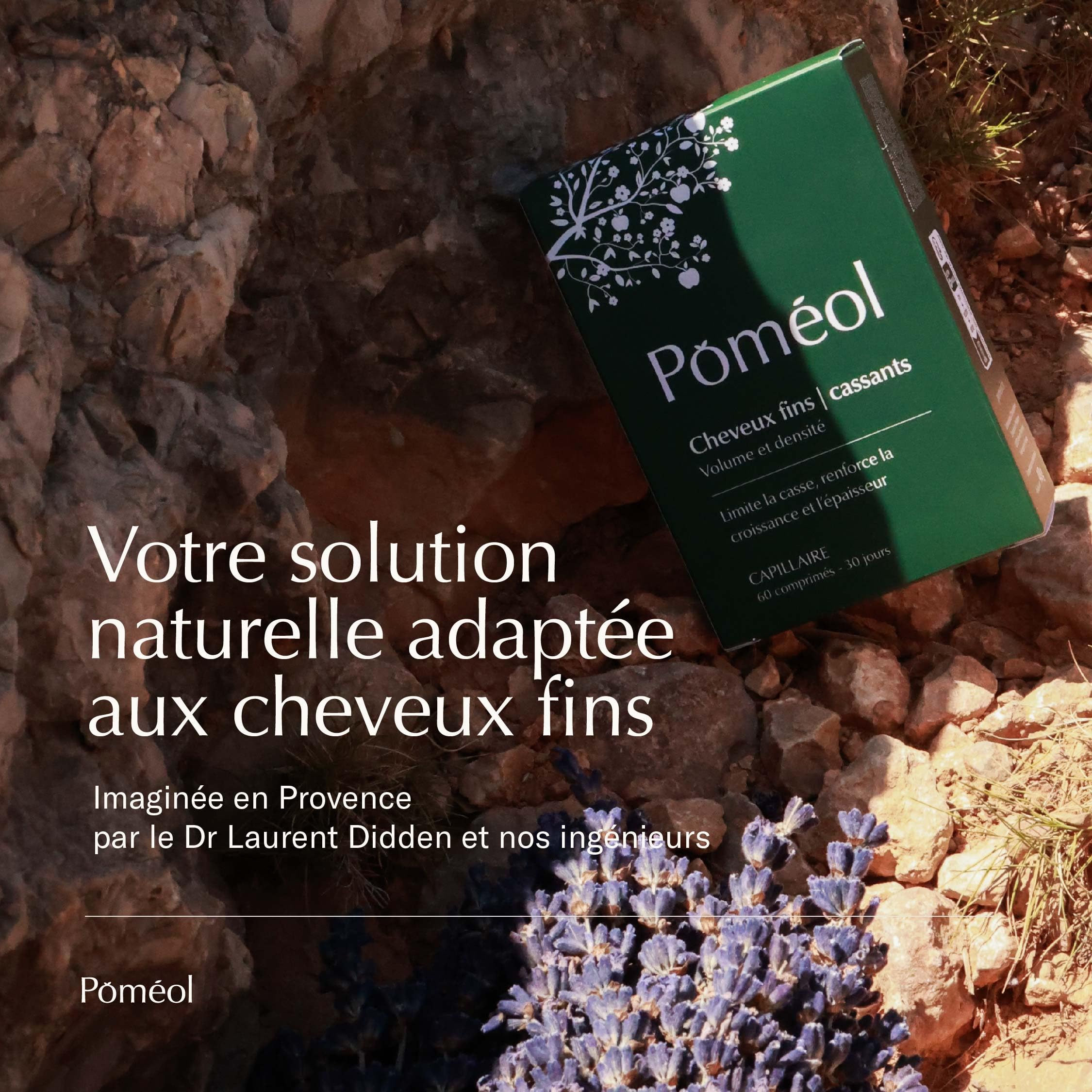 Complément Alimentaire Pousse & Croissance Cheveux Fins | Volume, Densité & Anti-Casse - Accélère la croissance, Nourrit et Renforce | Keratine, Prêle, Bambou, Roquette, Myrtille| 90 jours | POMÉOL
