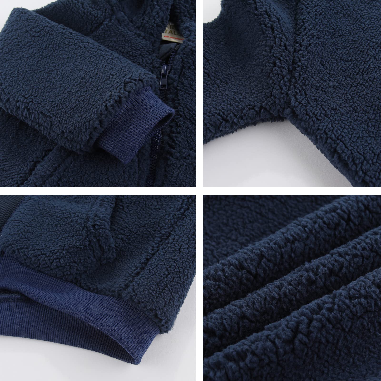 Bébé garçons filles dessin animé polaire veste à capuche manteau avec oreilles chaud vêtements d'extérieur manteau Zip Up manteau