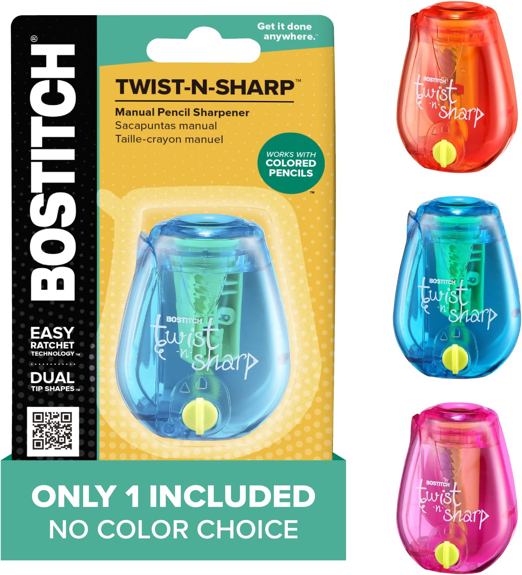 Twist-n-Sharp Handheld Pencil Sharpener