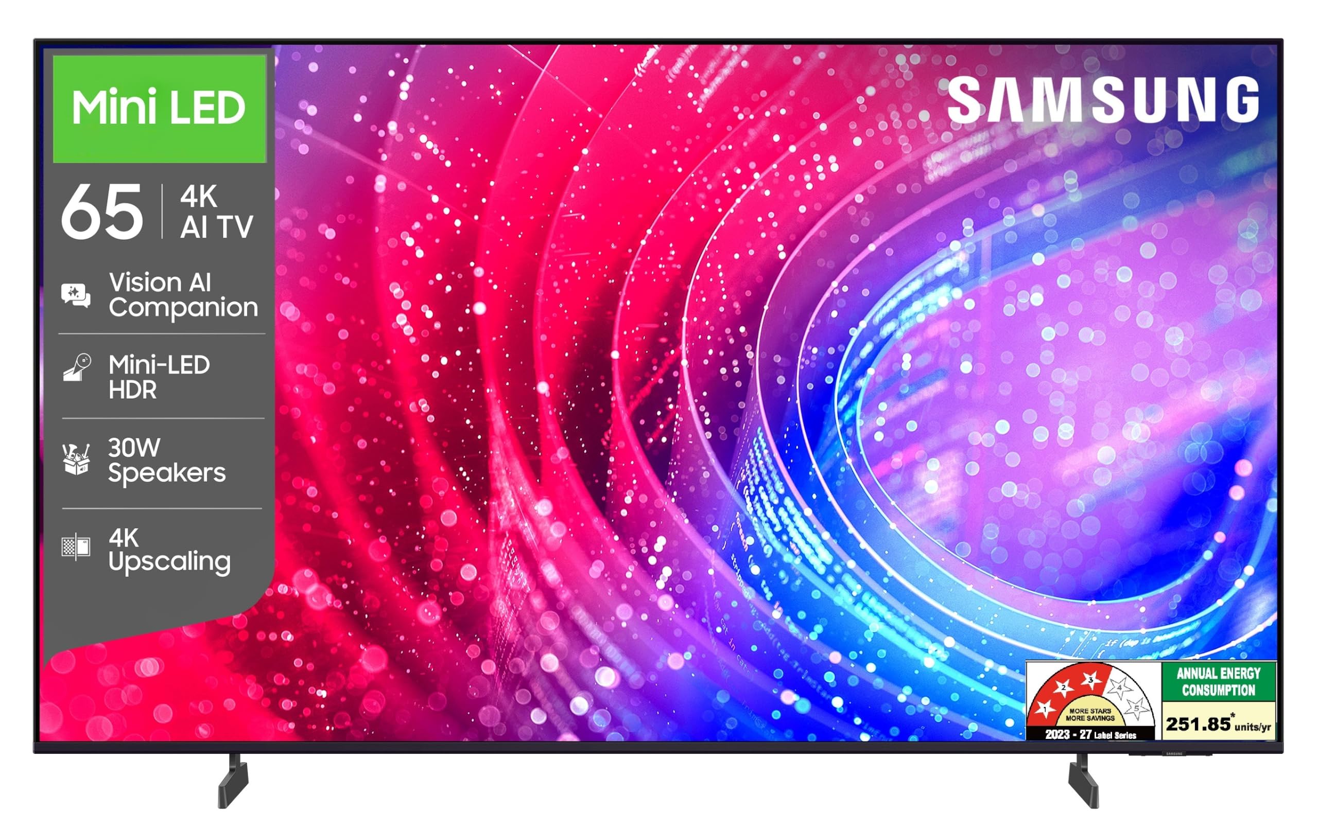 Samsung 65 inch Mini LED 4K Vision AI 2026 Smart TV 65.0 Inches - Image 1