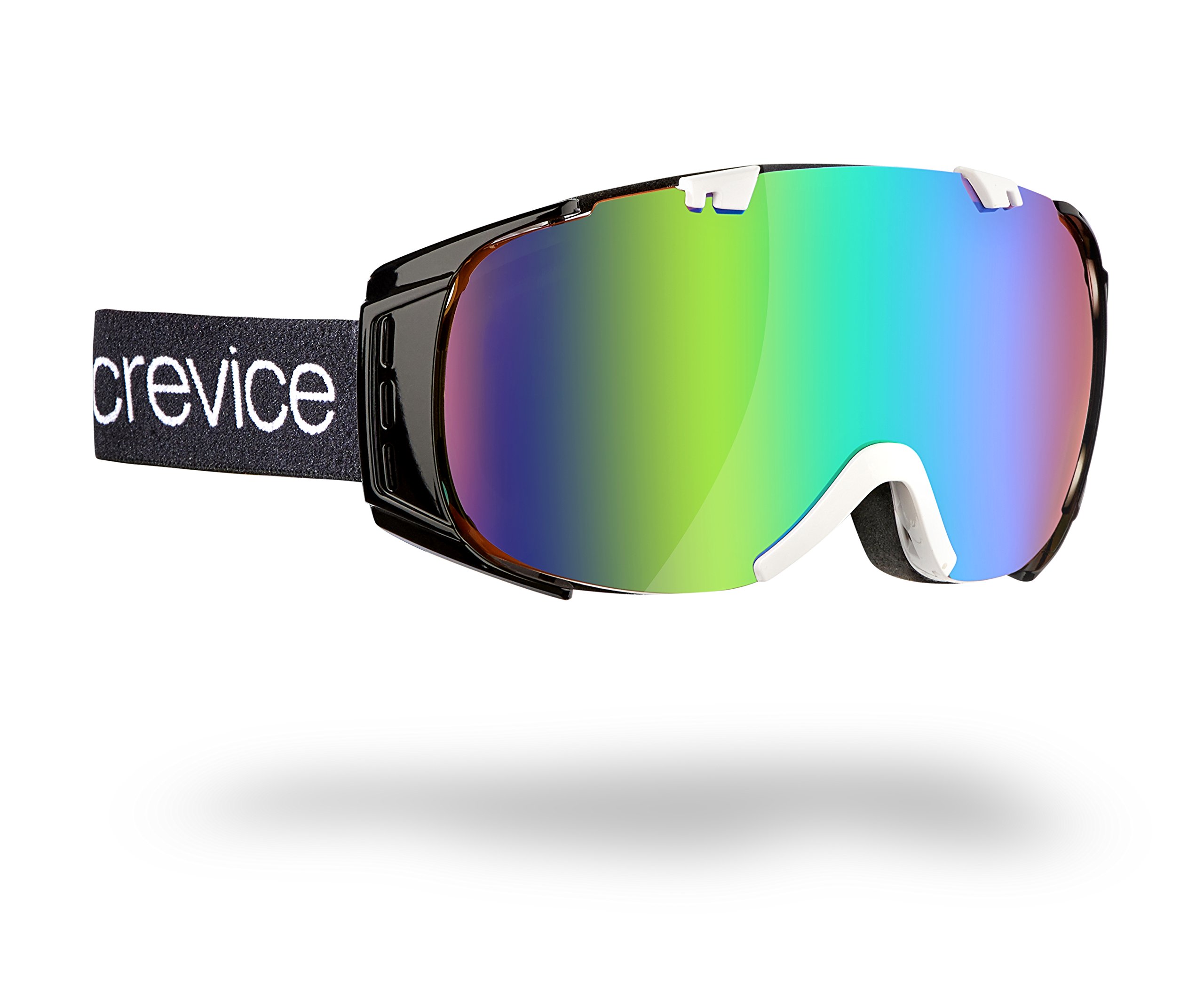 Black Crevice Skibrille Warh Lunettes de Ski Mixte Enfant