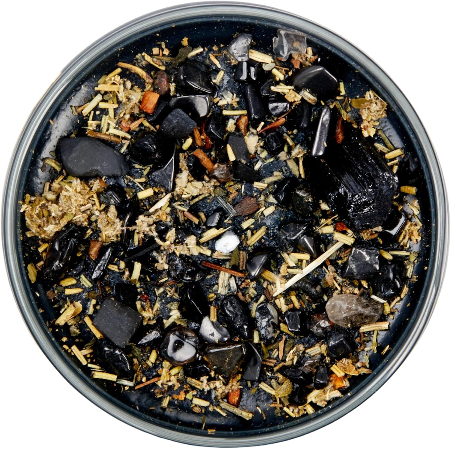 Protection Candles by New Moon Beginnings - Grounding & Intention Candle - Black Candle - Soy Candle - Protection Crystals