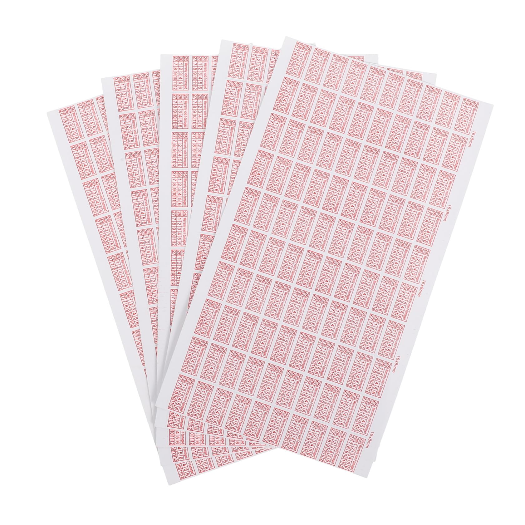 Ciieeo Control Stickers 5 Pieces of Round Warning Label Sticker Tamper Proof Decals for