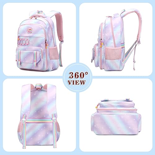 Miniatura 7 de Mochila escolar para niñas, mochila para computadora portátil, mochila escolar linda para niños y jardín de infantes, mochilas grandes para mujeres,