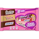 Mars SNICKERS, TWIX, M&M'S Milk Chocolate Valentine's Day Variety Chocolate Candy Bag, 14.52 oz., 27 Fun Size Packs