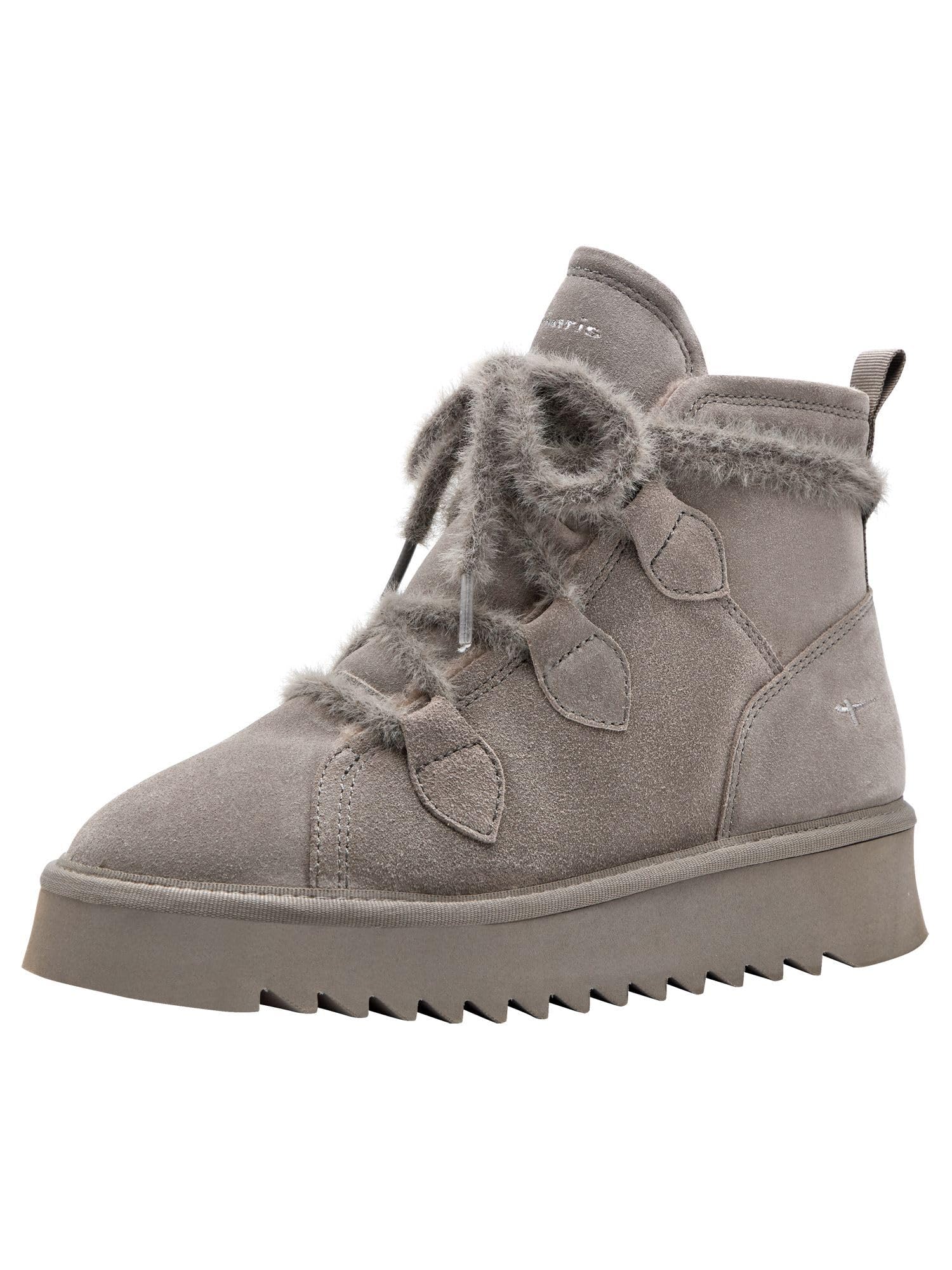 Tamaris Women's Damen Wl Lace Boot 1-26924-45 Snow, Gray, 9 UK