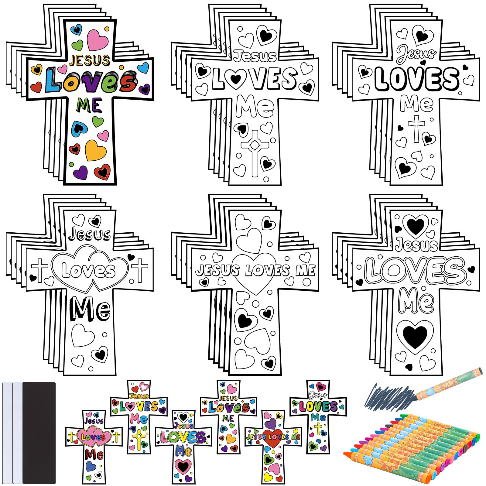 Amazon.com: Saysurey 30 Sets Christmas Christian Crafts for Kids Religious Cross Sunday School Craft Jesus Loves Me Color Your Own DIY Crafts Ornaments for Sunday Classroom Art Xmas Party Home Activities(Cross) : amazon-com-saysurey-30-sets-christmas-christian-crafts-for-kids-religious-cross-sunday-school-craft-jesus-loves-me-color-your-own-diy-crafts-ornaments-for-sunday-classroom-art-xmas-party-home-activities-cross