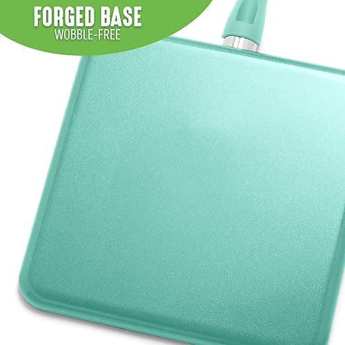 Vista 21 de GreenLife Soft Grip Diamond - Sartén antiadherente de cerámica saludable de 11 pulgadas, sin PFAS, apta para lavavajillas, color negro