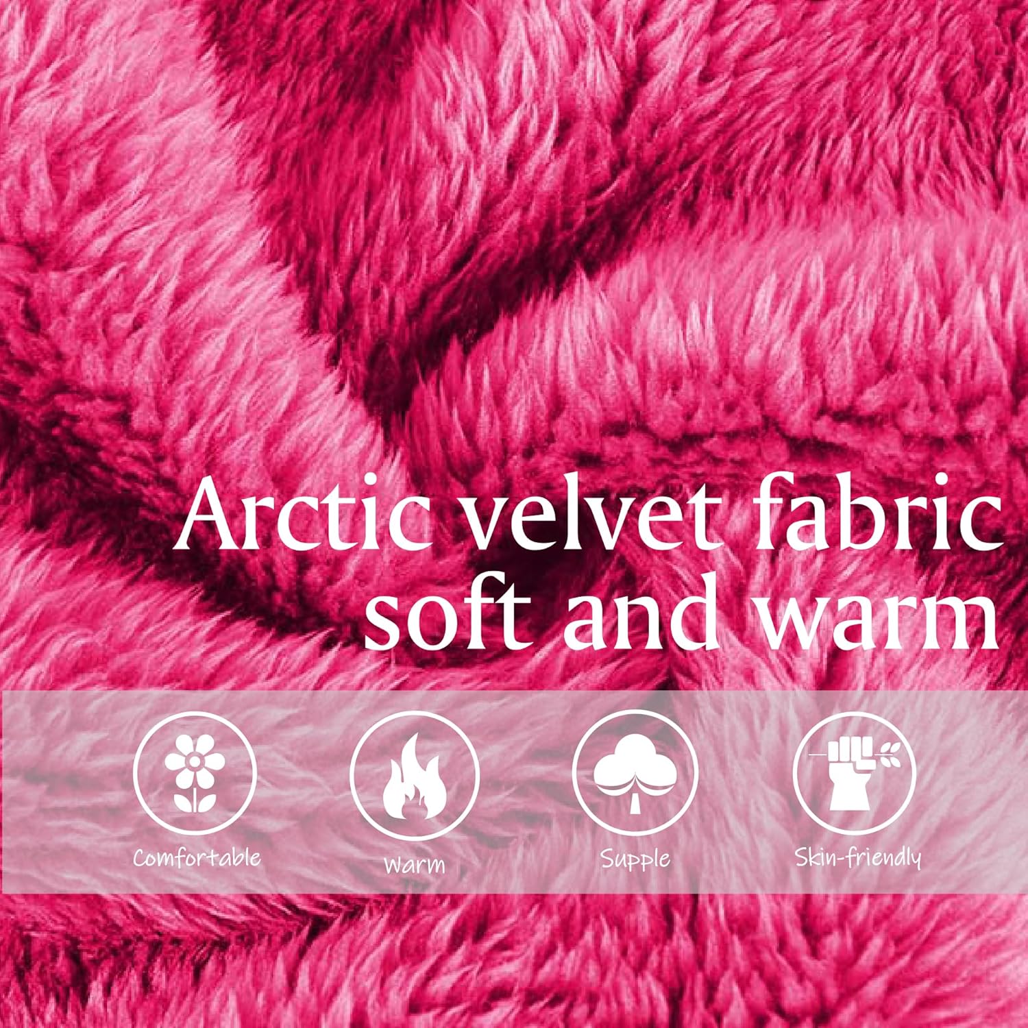 Inner Wish Womens Plush Fleece Robe, Cozy Warm Bathrobe Fuzzy Female Spa Robe With Pockets - Image 4