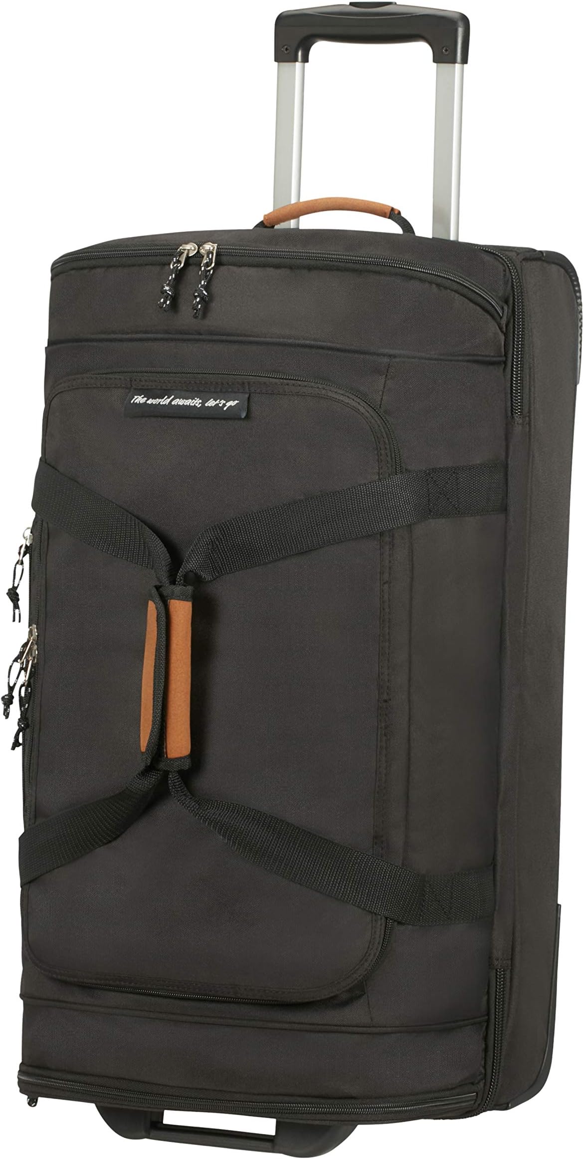 American Tourister Alltrail - Travel Duffle with Wheels M, 67 cm, 75.5 Litre, Black