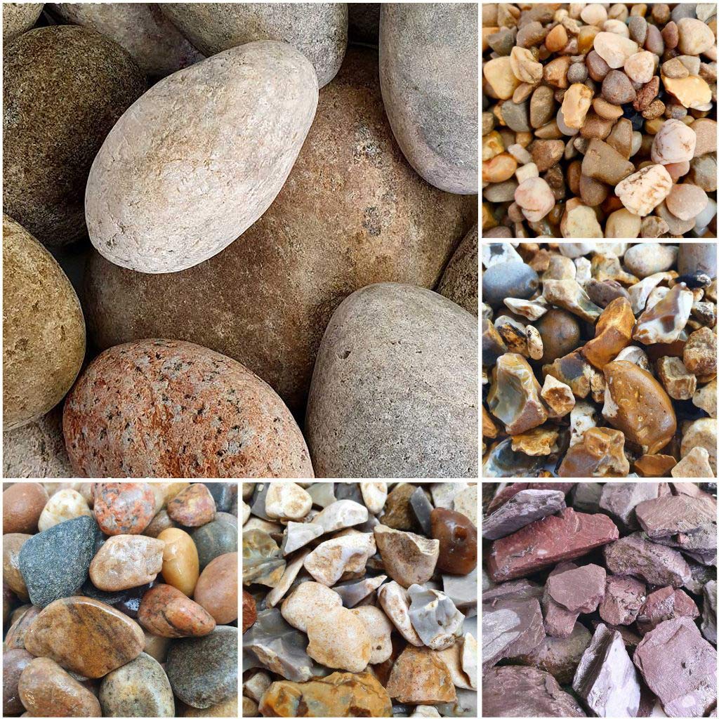 Elixir Gardens Aggregates Flowerbed Rockery Patio Path Driveway Ground Cover | Various types and qty (from 1kg to 800kg) available | Scottish Cobbles 50mm-80mm 20kg x 10 โ image 1
