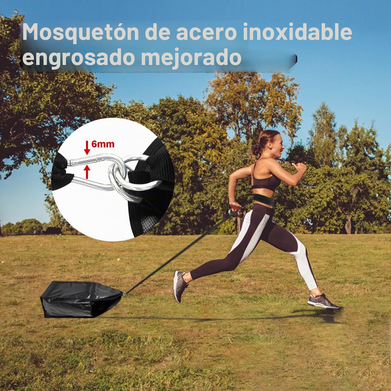 Entrenador de trineo de peso ajustable, para entrenamiento de trineo en interiores y exteriores, con 3 pesos