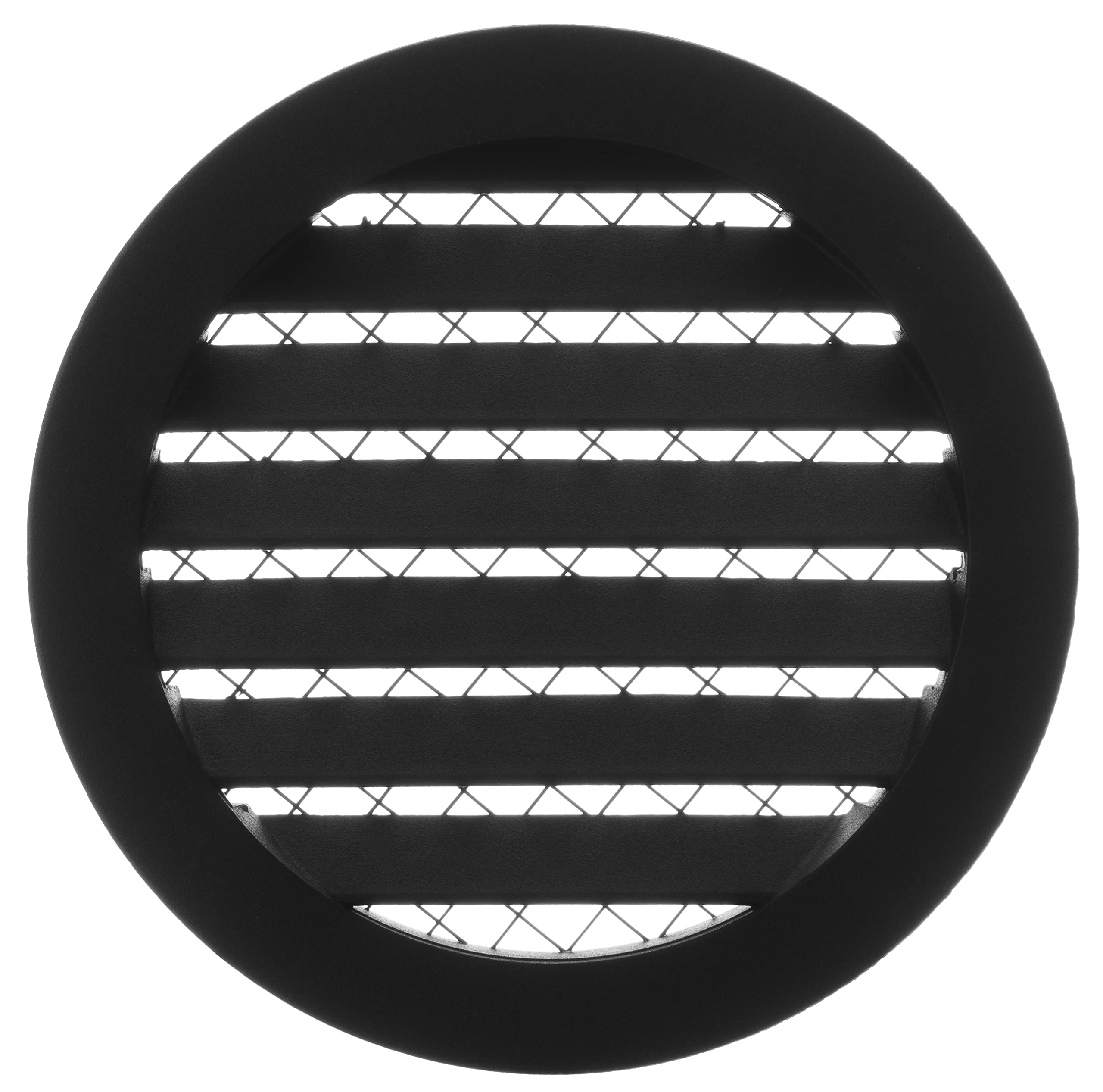 Steinberg14 Aluminium 125mm / 5" Weather Protection Grille - Round Anthracite Ventilation Grille Exhaust Grille with Mouse Protection Mesh