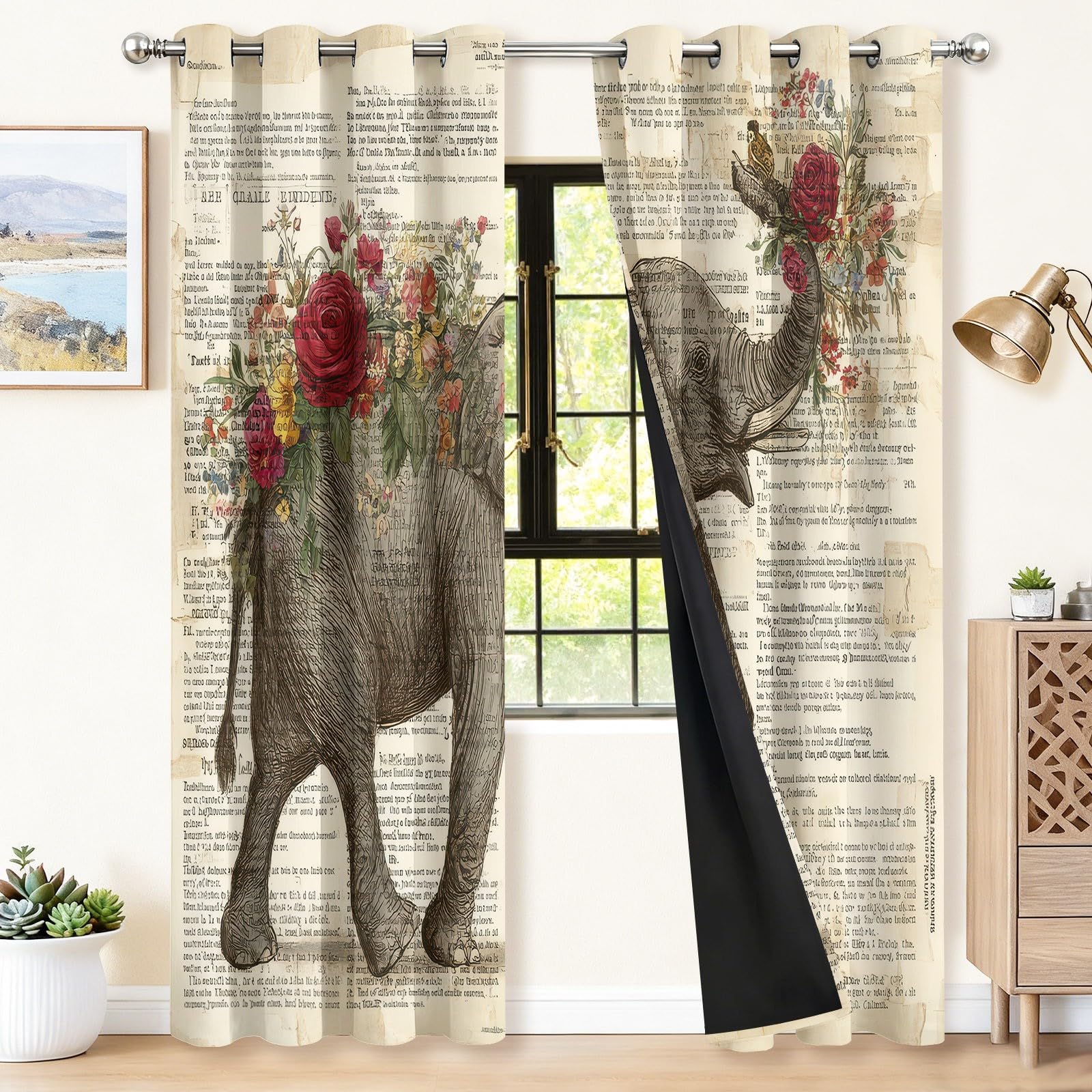 Rideaux isolants thermiques et phoniques style rétro chic