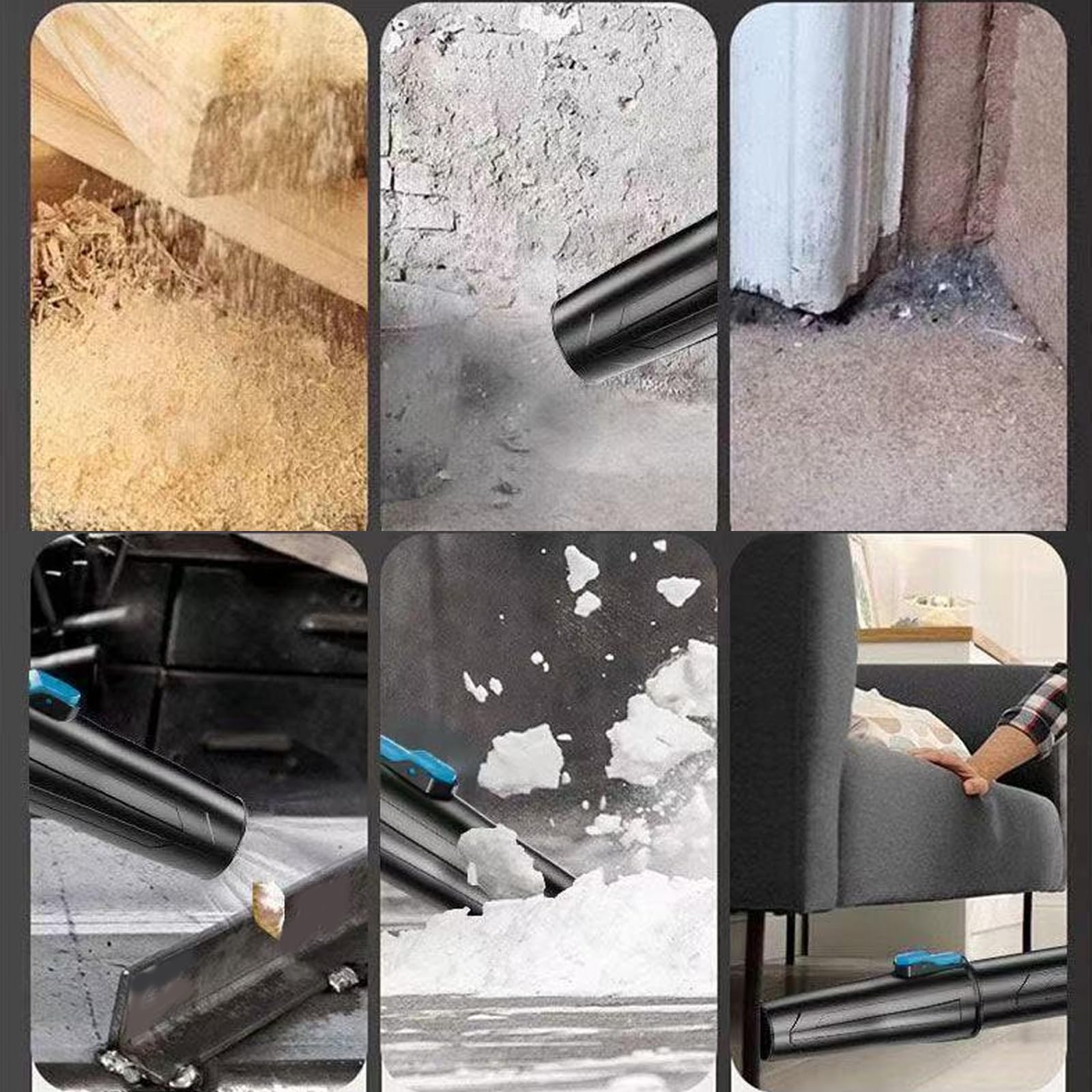 Soffiatore a pressione senza fili Soffiatore industriale per foglie potente Rimozione della polvere e rimozione della neve Applicazione Portatile