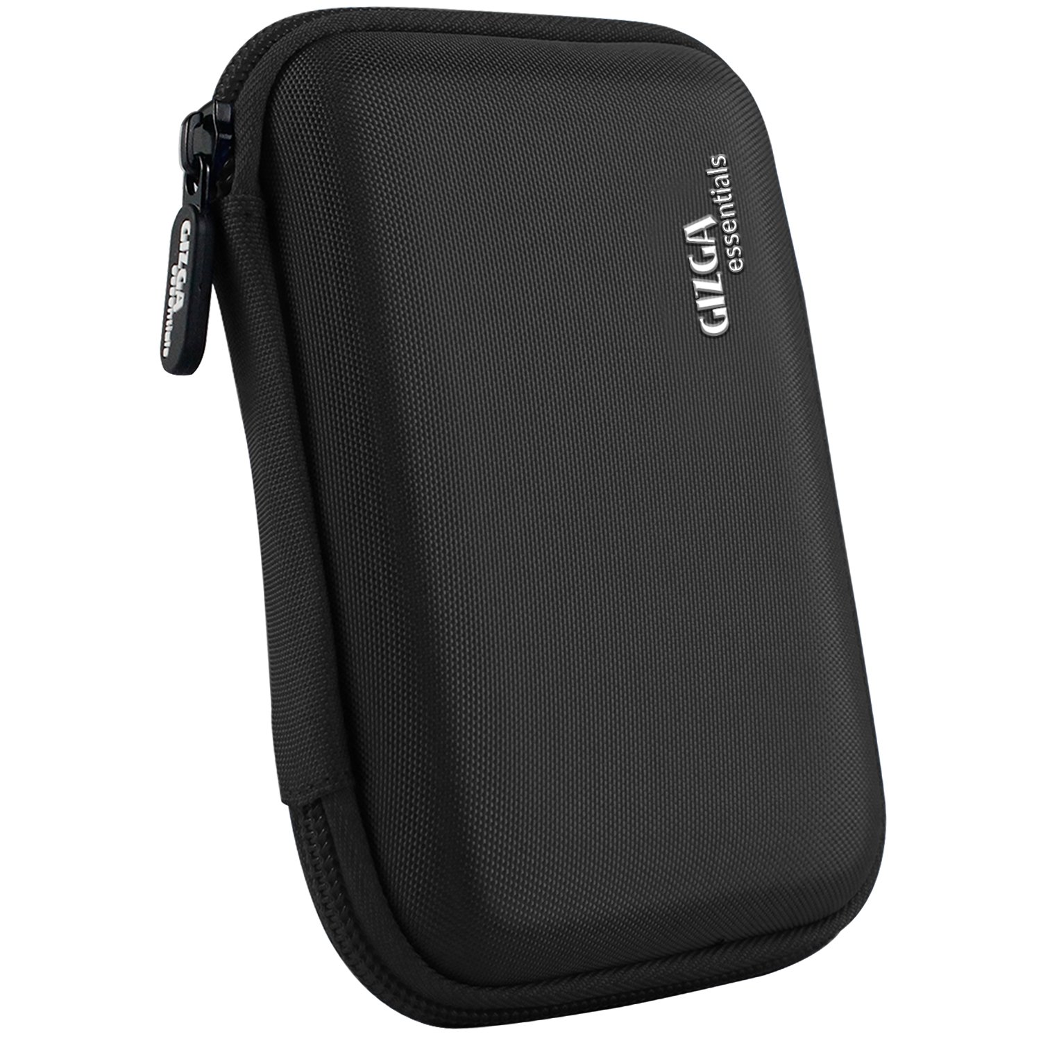 Gizga Essentials External Hard Drive Case for 2.5-Inch Hard Drive - Double Padded (Black)