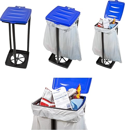 Miniatura 4 de Wakeman soporte de bolsa de basura, basurero portable al aire libre Azul,Verde,Rojo -