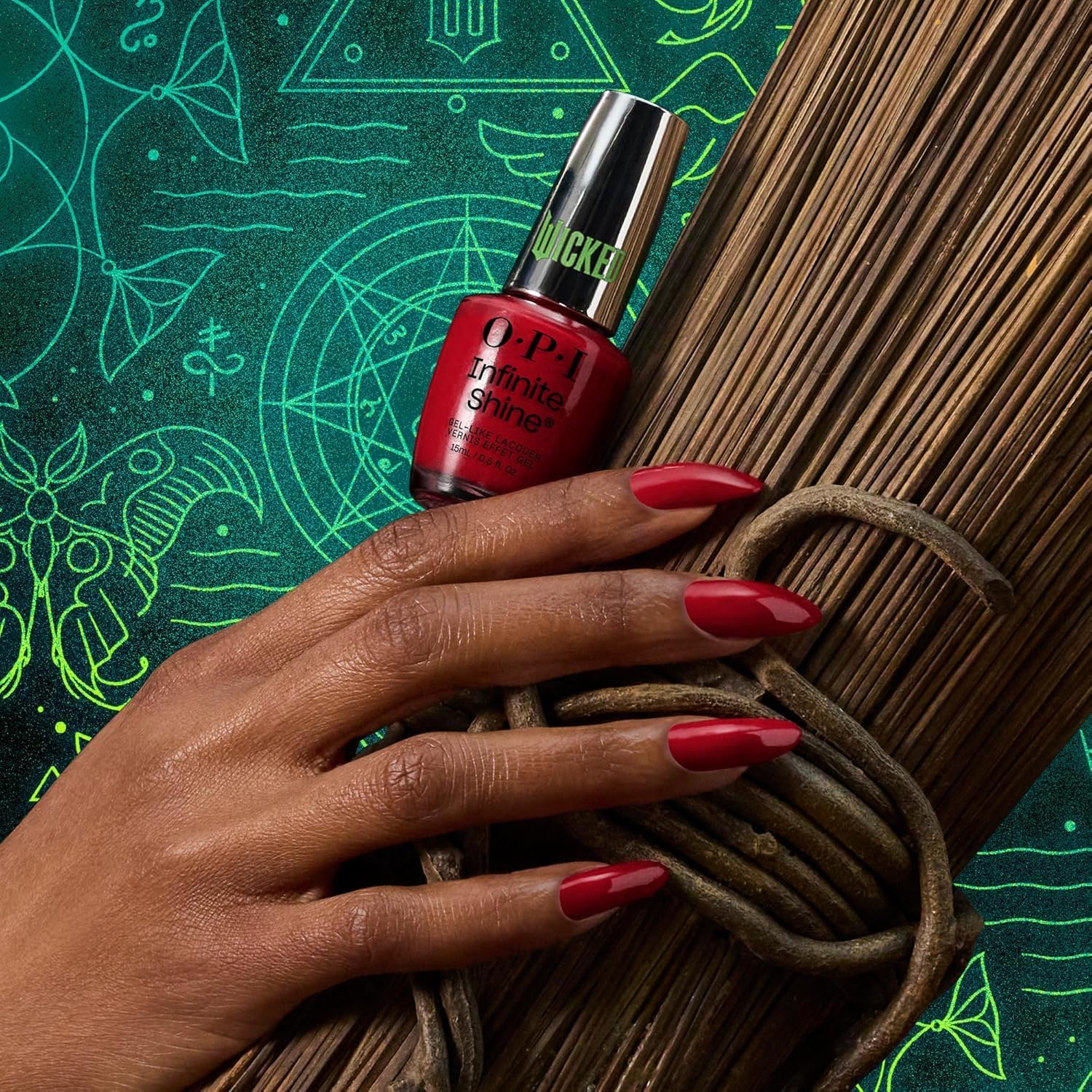 OPI(オーピーアイ) 【 x Wicked タイアップコレクション】 速乾 マニキュア 色長持ち ジェル風ツヤ 赤 クリーム 15mL (インフィニットシャイン HRR20) ウィキッド ふたりの魔女