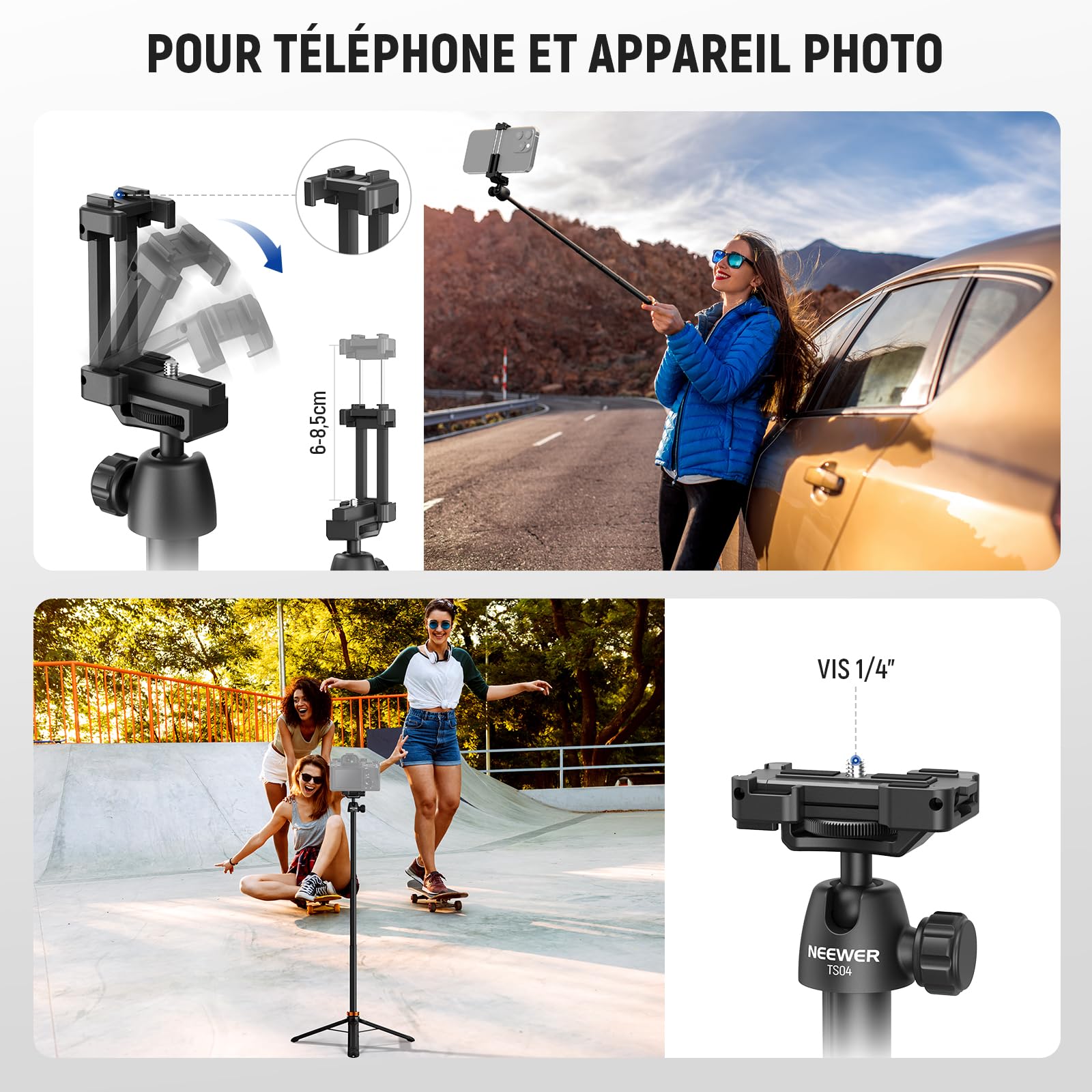 Neewer NC013 Câble d'alimentation USB C vers CC 100 W Compatible avec Starlink Mini, 3 m, 16 AWG 20 V, câble d'entrée de Type C vers CC pour Chargeur Portable 100 W + PD étanche à l'eau
