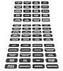 Blue Sea Systems 8214 Black 60 Label Set