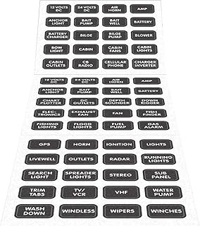 Blue Sea Systems 8214 Black 60 Label Set