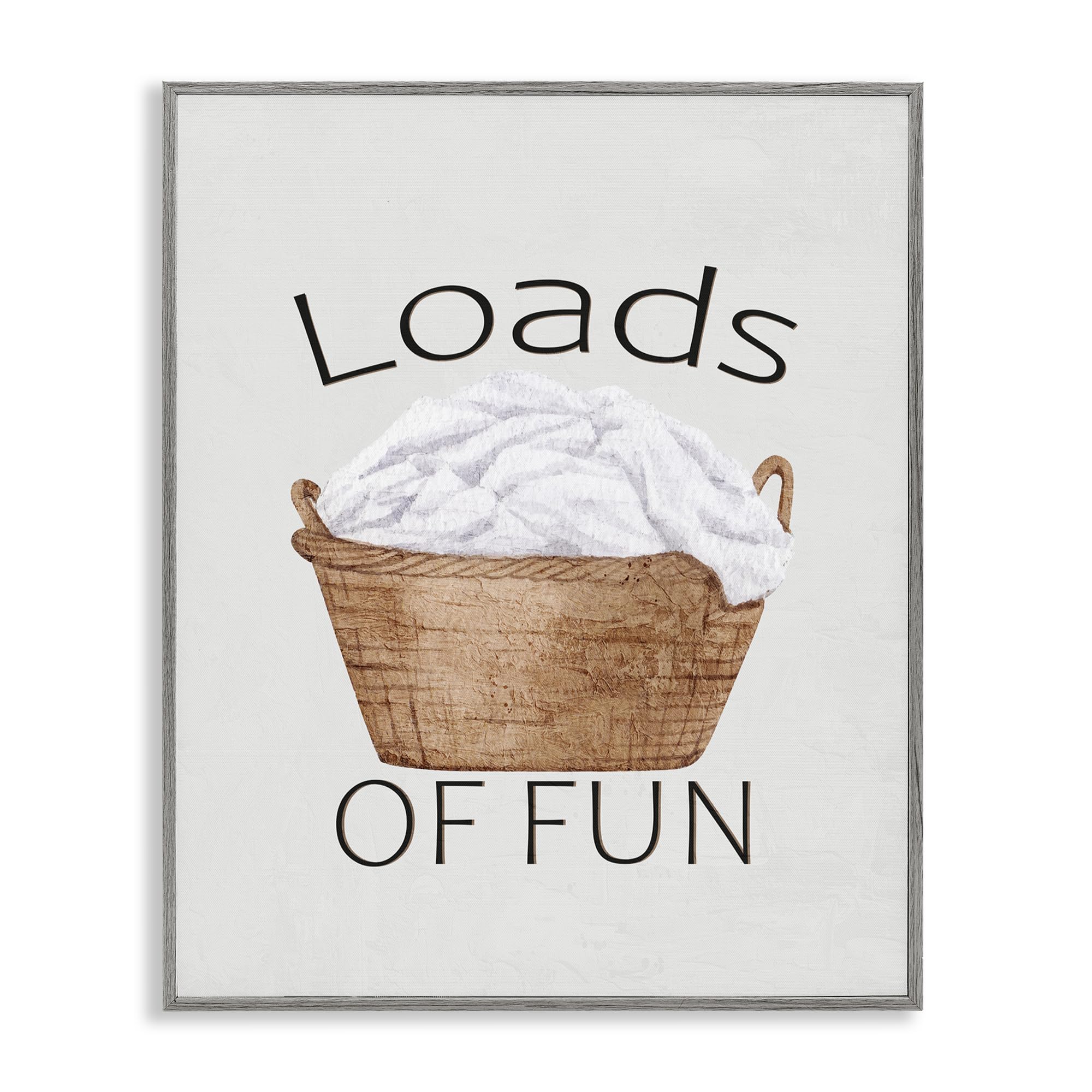 'Loads Of Fun Laundry Basket'| Framed Giclee Art