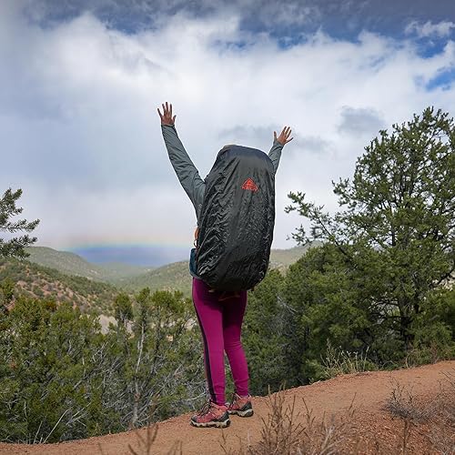 Miniatura 11 de Kelty Funda de lluvia para mochila, cubierta a prueba de agua para senderismo y mochilero, 30 a 105 litros, cincha elástica, bolsillo integrado para