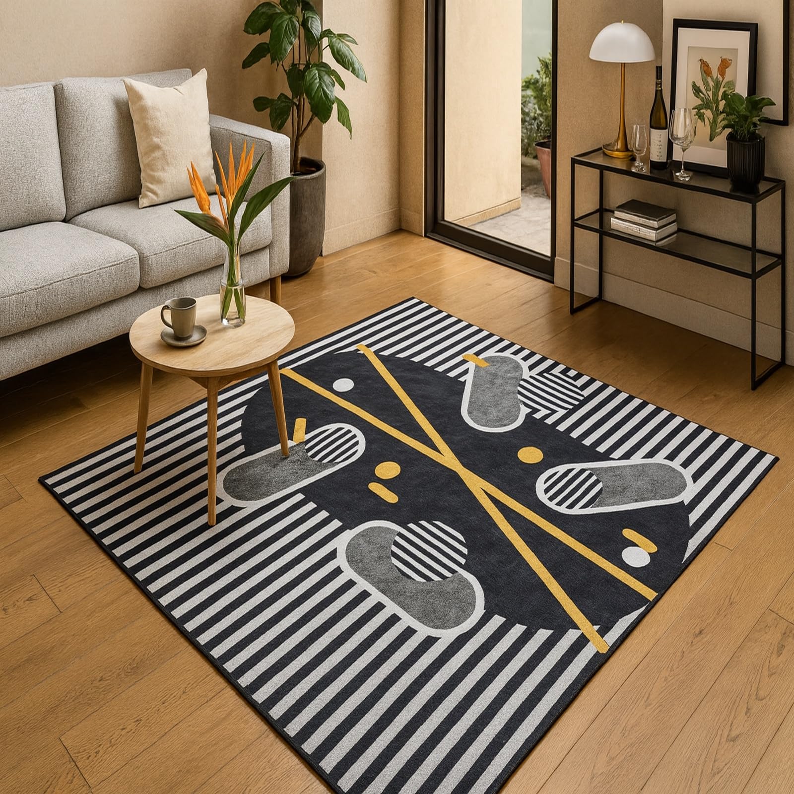 Tapis de chambre moderne pour créer un coin lecture cosy et chaleureux