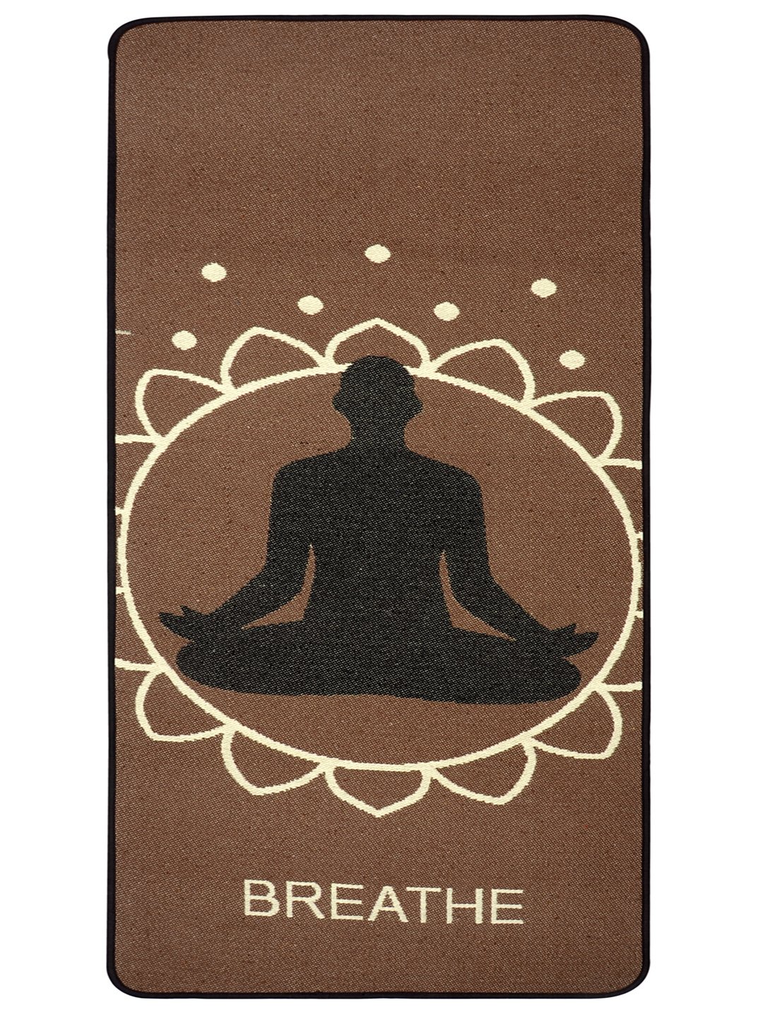 Saral Home Cotton Anti Skid Yoga/Exercise Mat (70X170 CM) (Beige)-picture-14
