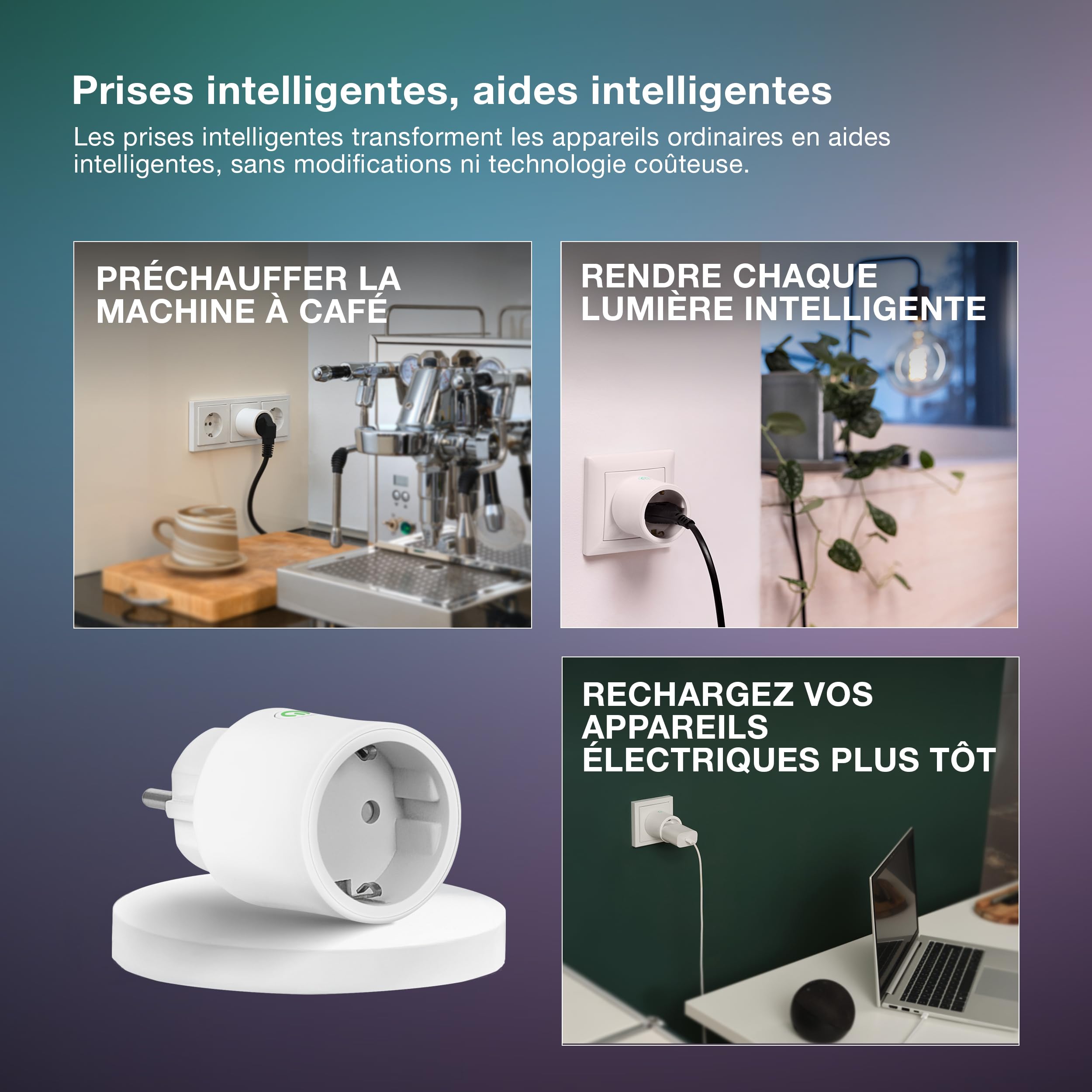 OSRAM prise intelligente WiFi avec Matter, compatible Alexa – ajout facile | , Plugs, dia, , pack de 4