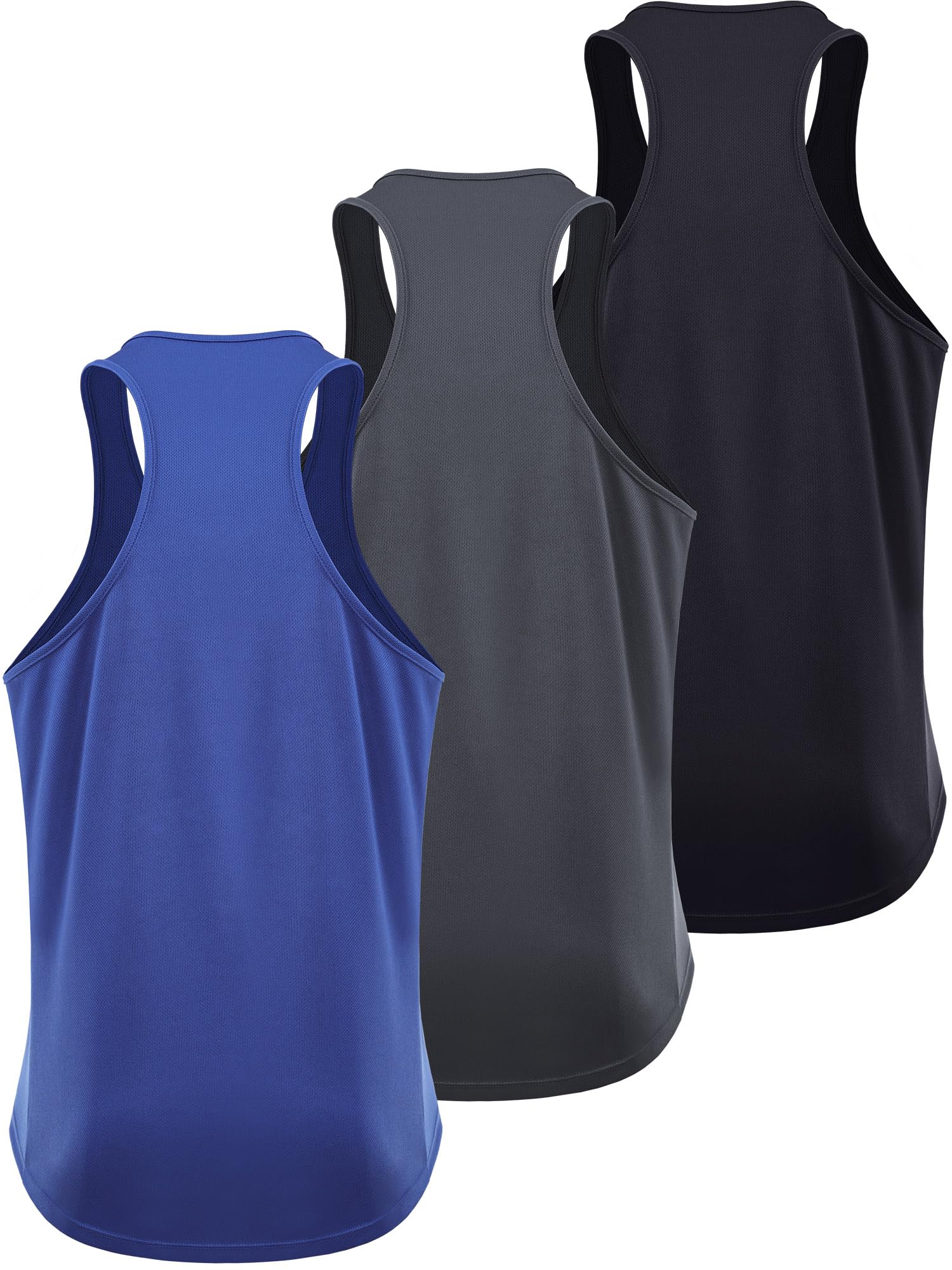 NELEUS Men's 3 Pack Running Tank Top Dry Fit Y-Back Athletic Workout Tank Tops