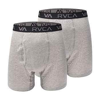RVCA Men's 2PK MENO Show Sock CORE Super Soft Boxer Brief