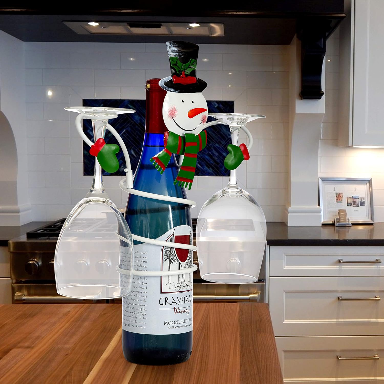 Frее Shірріng 🛒 Besti Snowman Wine Bottle and Glass Holder Stand | Classic Christmas Holiday Decor for Kitchens, Dining Rooms | Beautiful, Elegant Metal Design | Unique Gift Choice Prоduсt Dеаl Besti Snowman Wine Bottle and Glass Holder Stand | Classic Christmas Holiday Decor for Kitchens, Dining Rooms | Beautiful, Elegant Metal Design | Unique Gift Choice