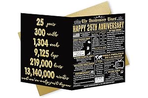 Humorous 25th Anniversary Card: A Cherished Keepsake for a Silver Wedding Celebration
