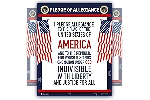Stunning Pledge of Allegiance Poster: A Patriotic Symbol for Classrooms and Homes