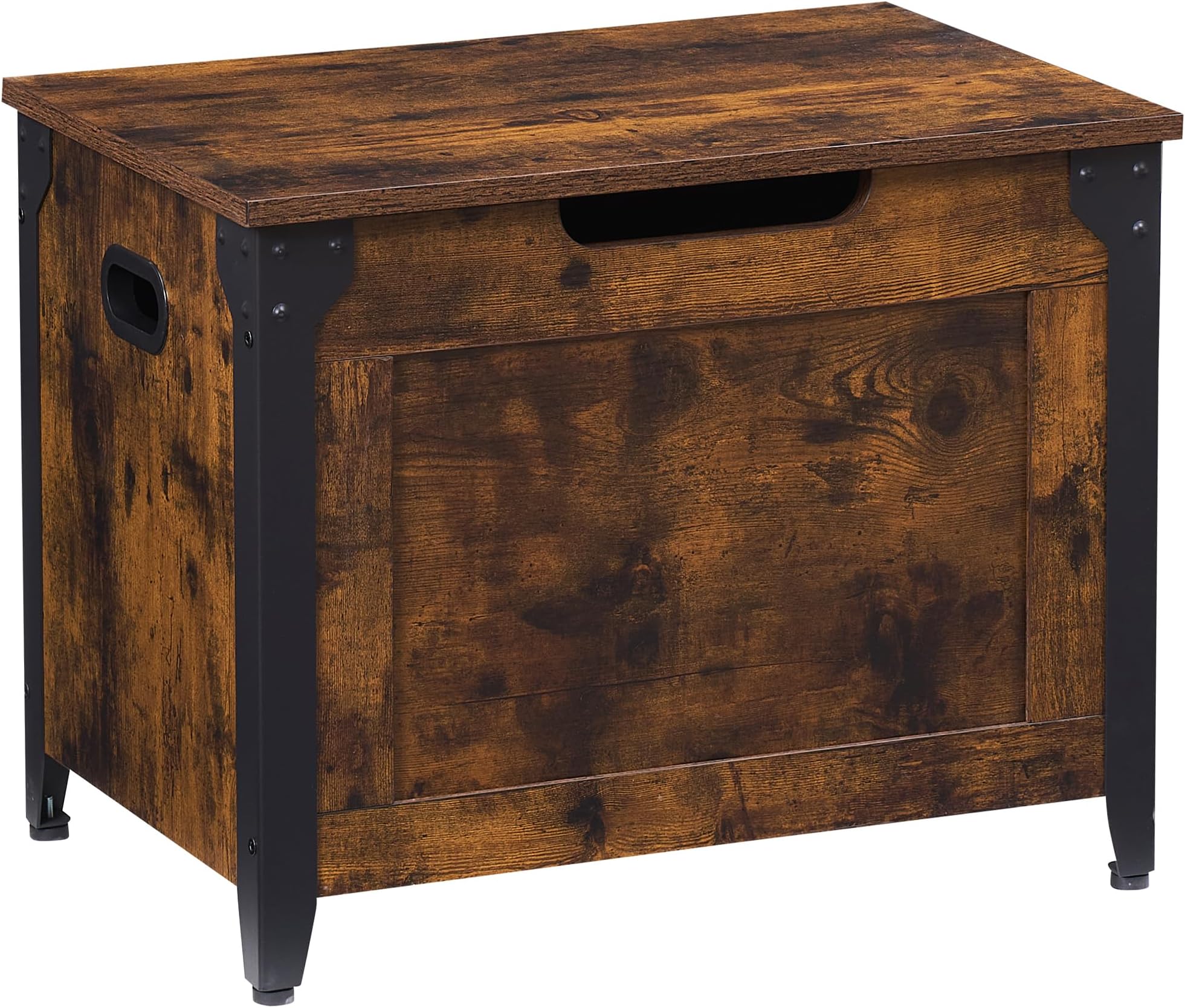 Amazon.com: Locmeo Imitation Wooden Storage Chest Rustic Wood Print ...