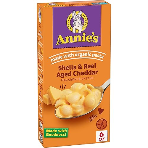 Annies Macarrones y queso conchas y cheddar envejecido real 6 onzas