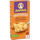 Annie's Shells and Real Aged Cheddar, Made with Organic Pasta and Real Cheese, 6 oz