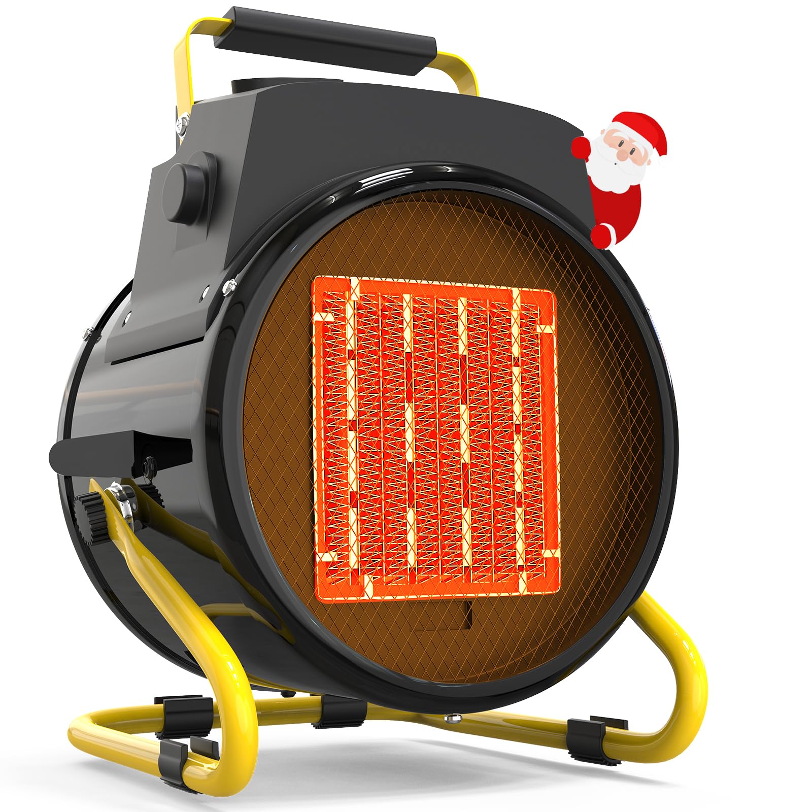 outdoor heater for patio, 1500w electric garage outdoor heaters with 3 modes, 3s fast heating, with overheat protection, electric space heaters for patio, garage, greenhouse, office