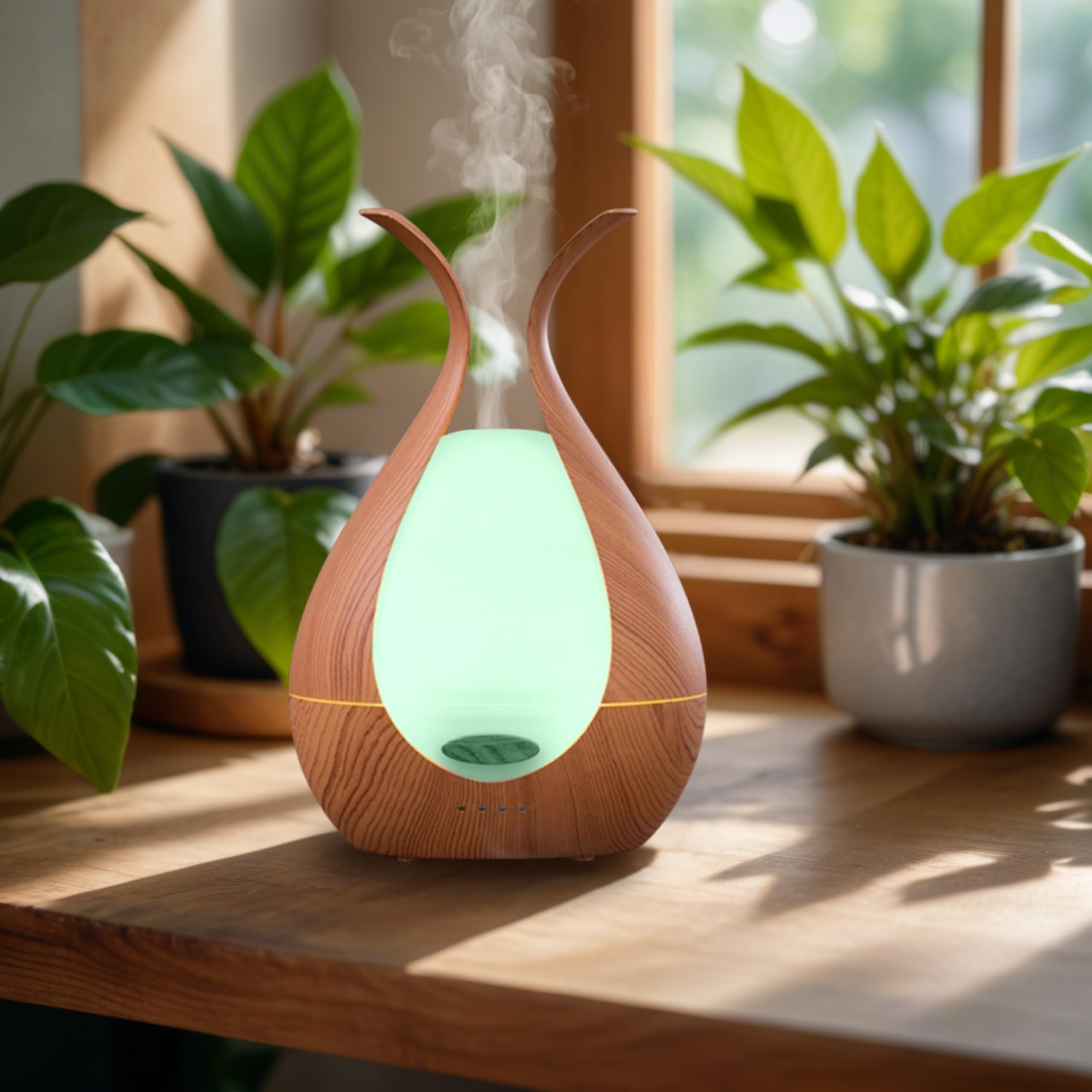 Duftdiffusor für ätherische Öle - 200ml - Premium-Design - Elektrischer Luftbefeuchter - Kontinuierliche oder abwechselnde Diffusion - Wellness und Aromatherapie - Zen'Arôme