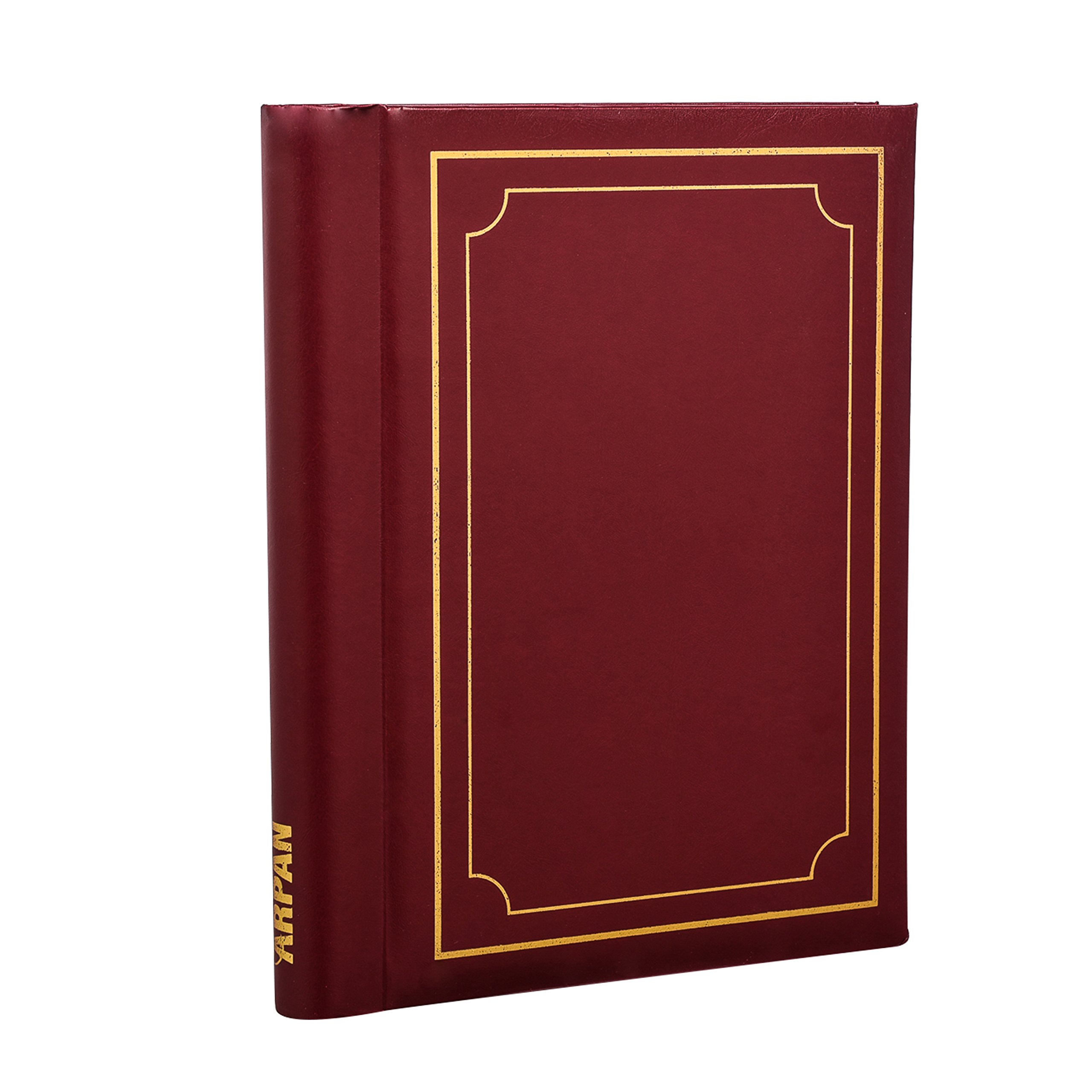 Arpan Burgundy Photo Albums Self Adhesive Picture Book Padded Spiral Bound 36 Sheets